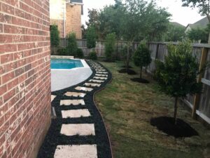 Pathway around pool